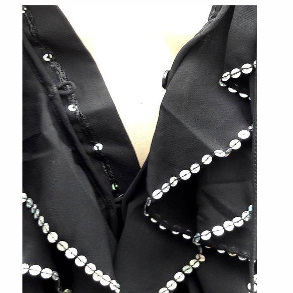 Kaelyn-Max Ruffle Sequin Boho Top - Picture 3 of 4